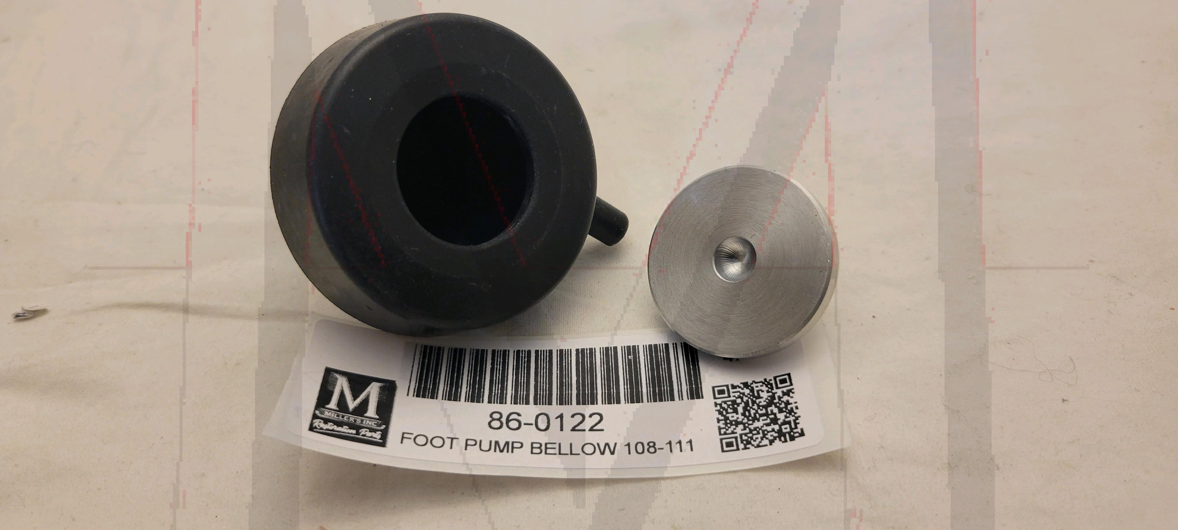 BELLOWS FOR WINDSHIELD WIPER FOOT PUMP