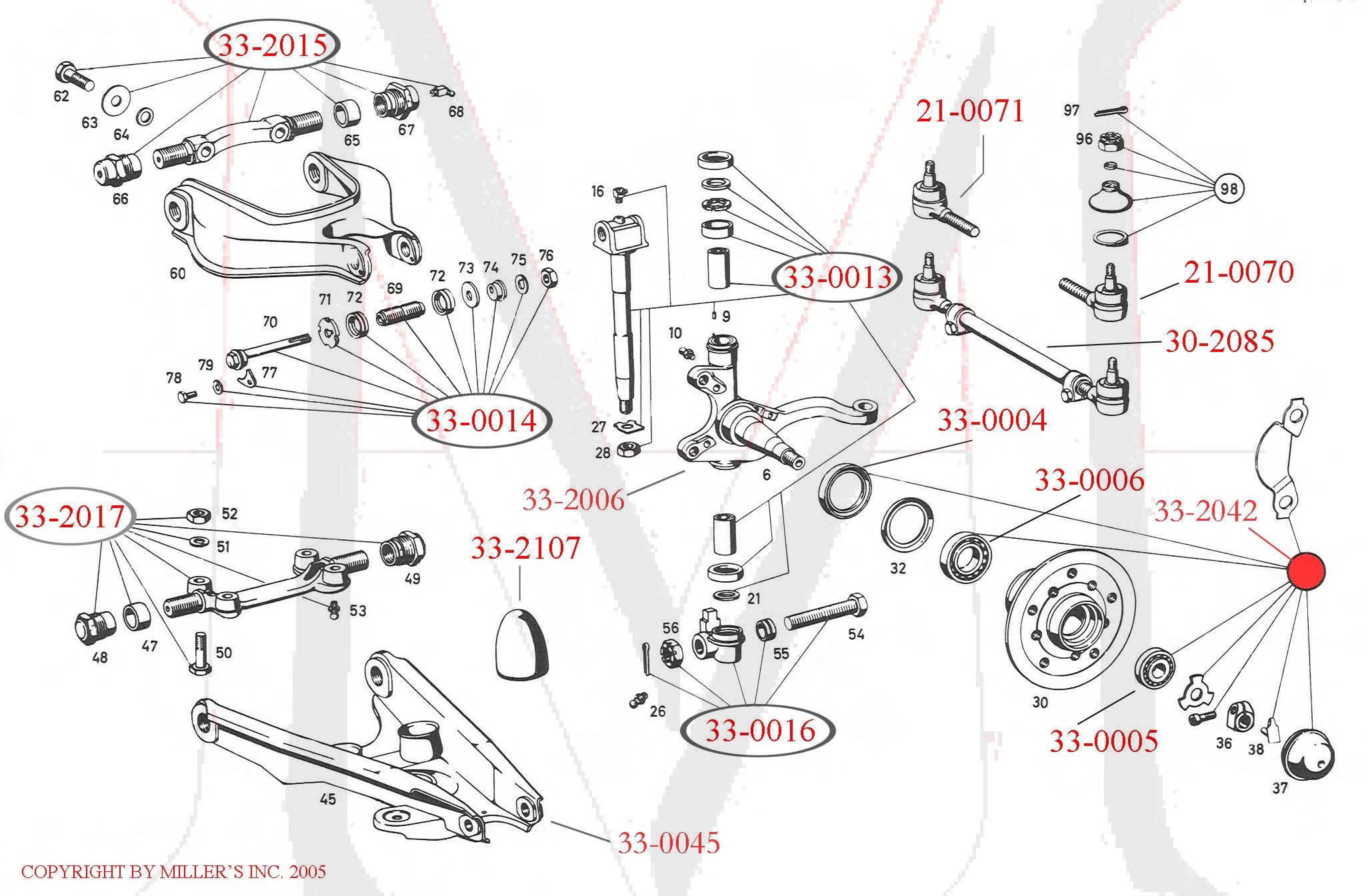 UPPER  INNER ARM SHAFT KIT